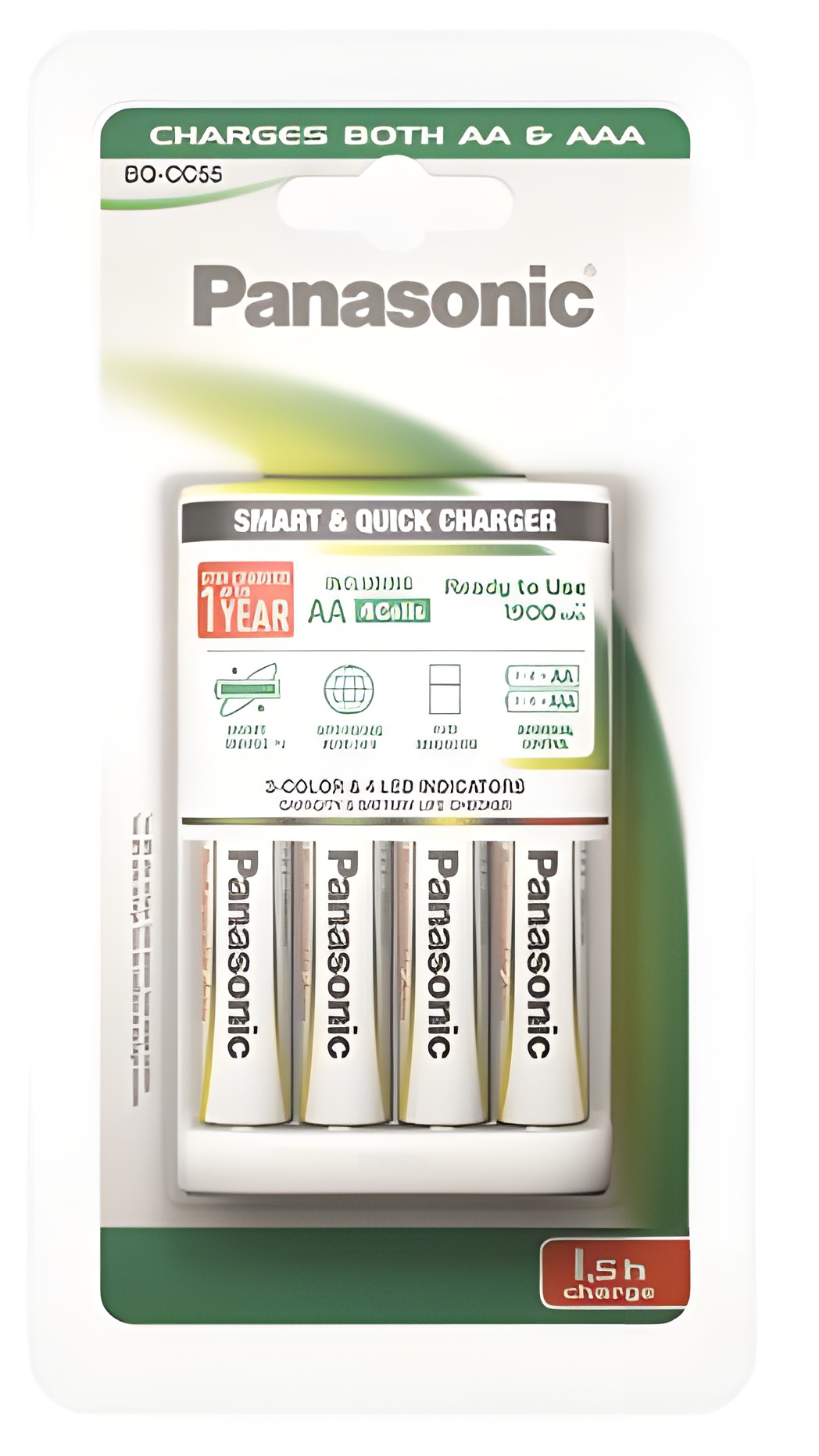 Panasonic BQ-CC55 4xR6 1900mAh (BAL:1/8ks)