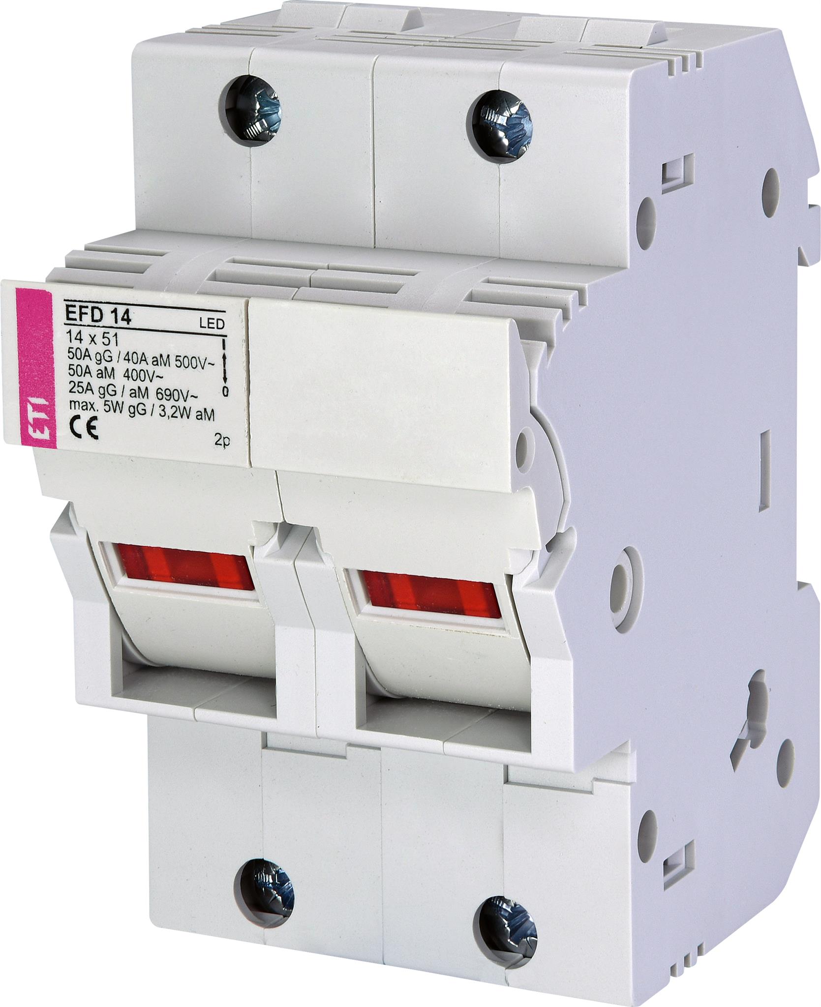 ETI 002560013 pojistkový odpínač, EFD 14 2p LED
