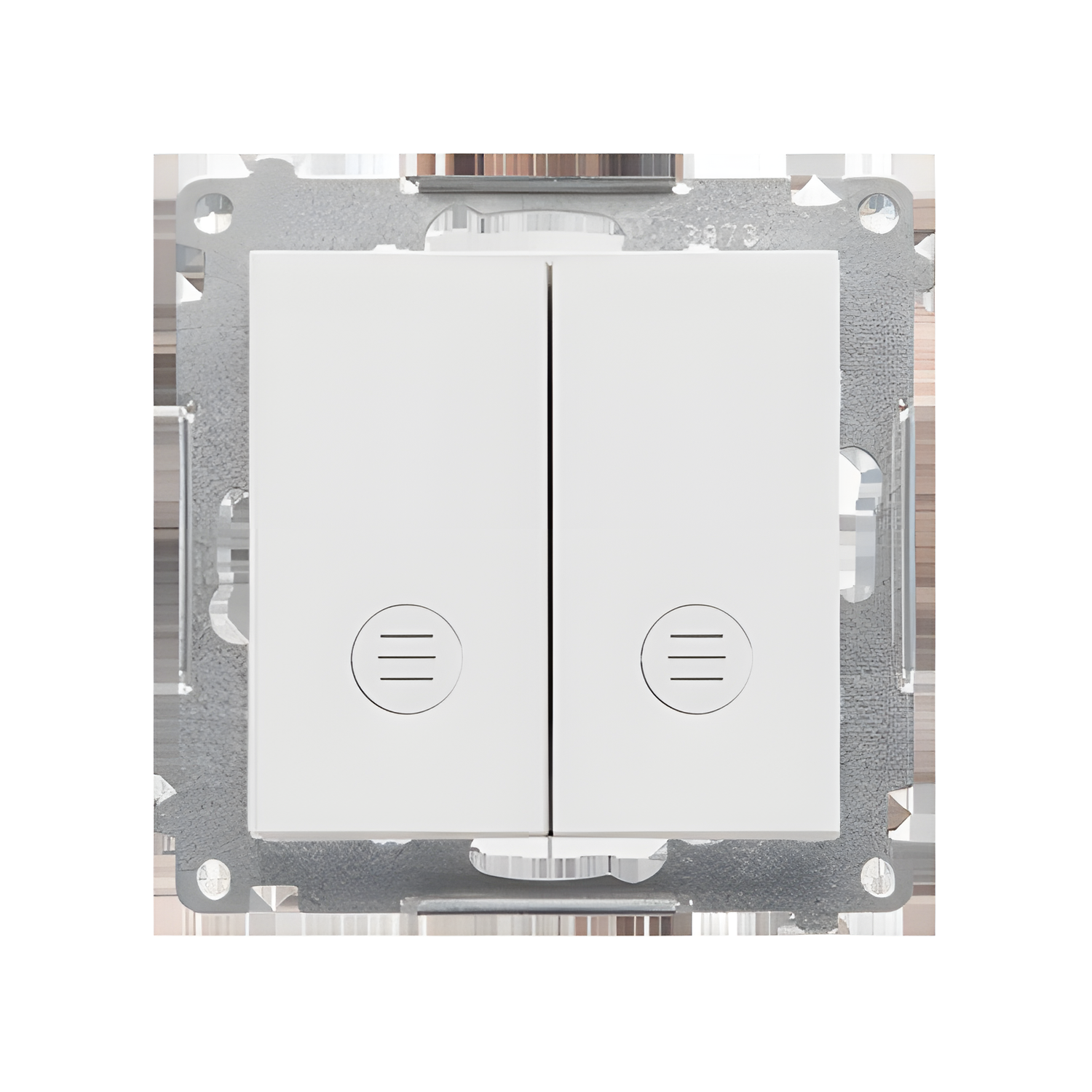 Přepínač střídavý č.6So+6So SIMON 55 TW6/2L2.01/X/114, orient. LED, bezšr., světle šedá mat