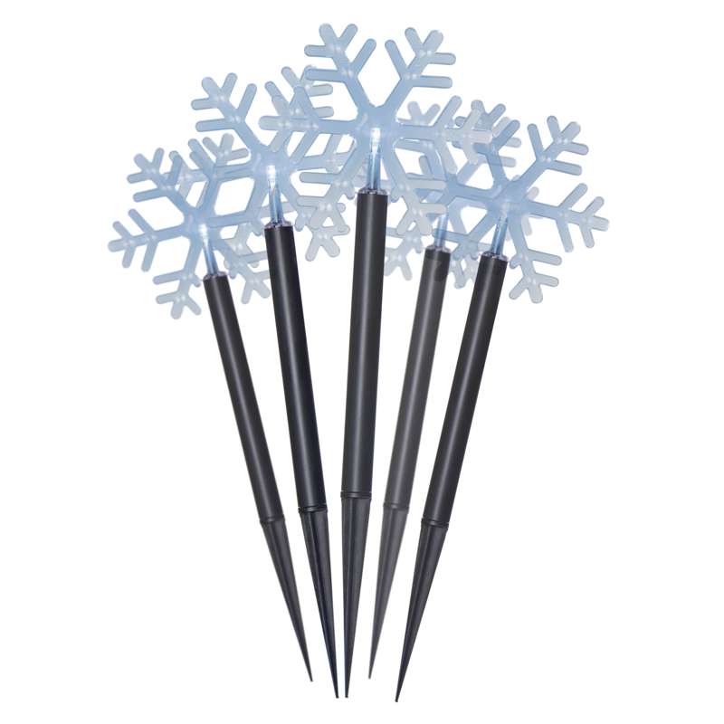 EMOS DCZC01 5LED GARDEN SNOWFLAKE 3AA CW