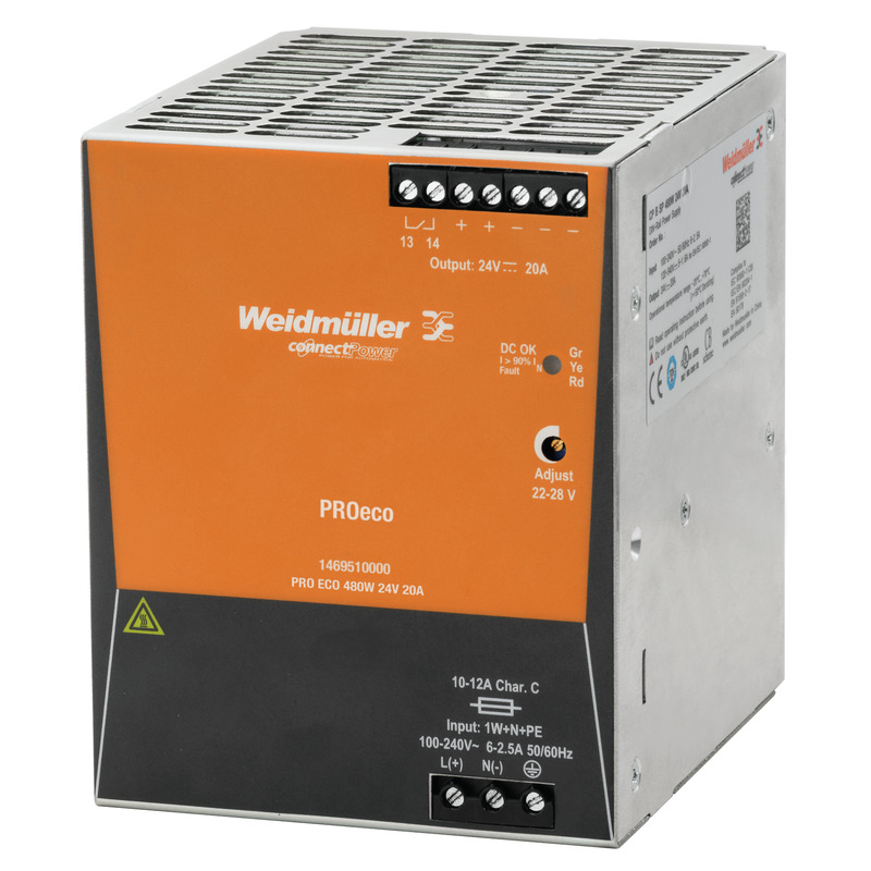 WEIDMÜLLER 1469510000 PRO ECO 480W 24V 20A