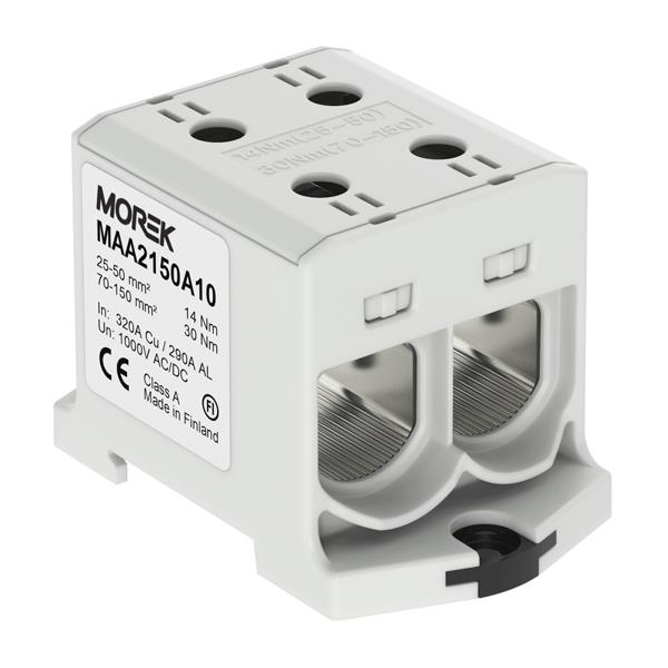 MOREK MAA2150A10 Univerzální řadová svorka OTL 150-2xAl/Cu 25-150mm2 1000V šedá