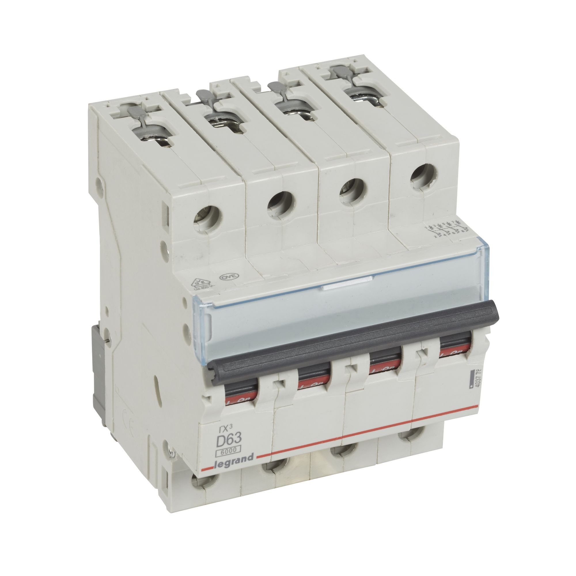 Jistič čtyřpolový LEGRAND 403778 TX3 4P D63 6000A