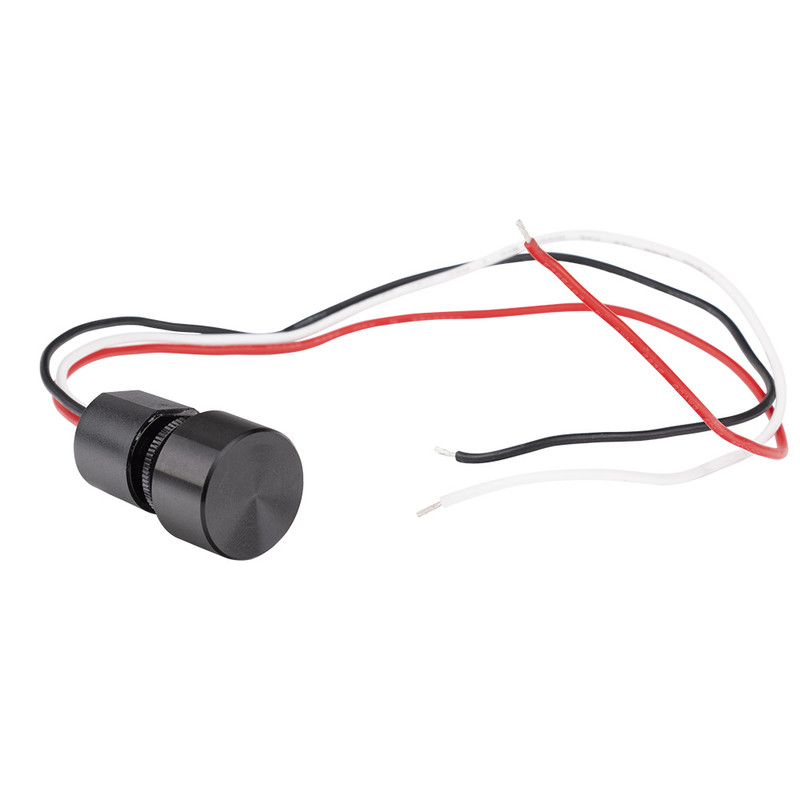 Stmívač otočný MC LED LED pásku pro montáž do profilu, černá barva, max. 4A, IP65