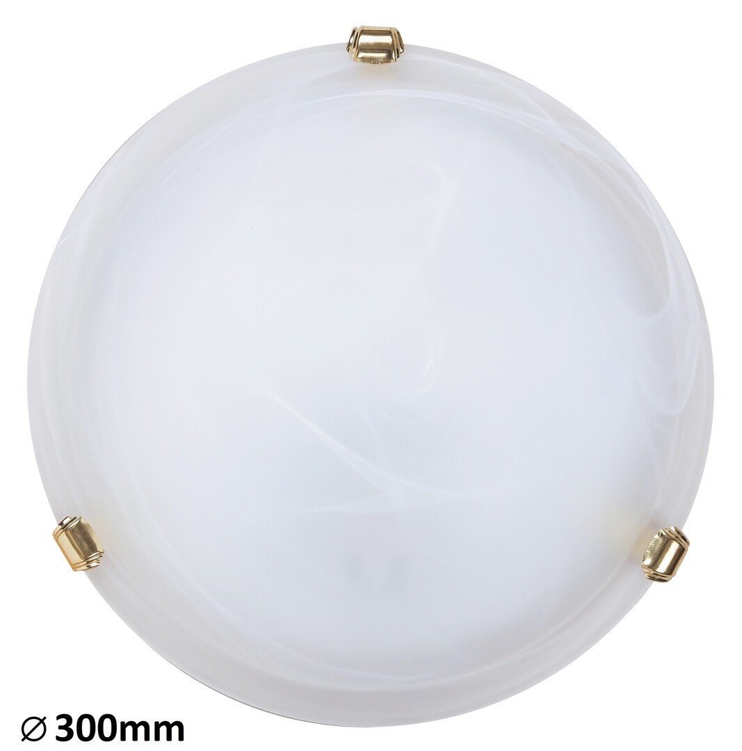 Svítidlo Alabastro alabaster/chrom claw E27 3×40W RABALUX 3759