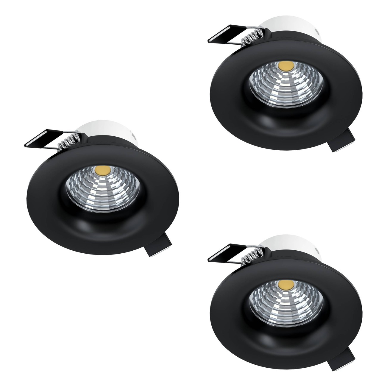 Vestavné svítidlo SALICETO, 3ks černá O88 mm 3x4,8W EGLO