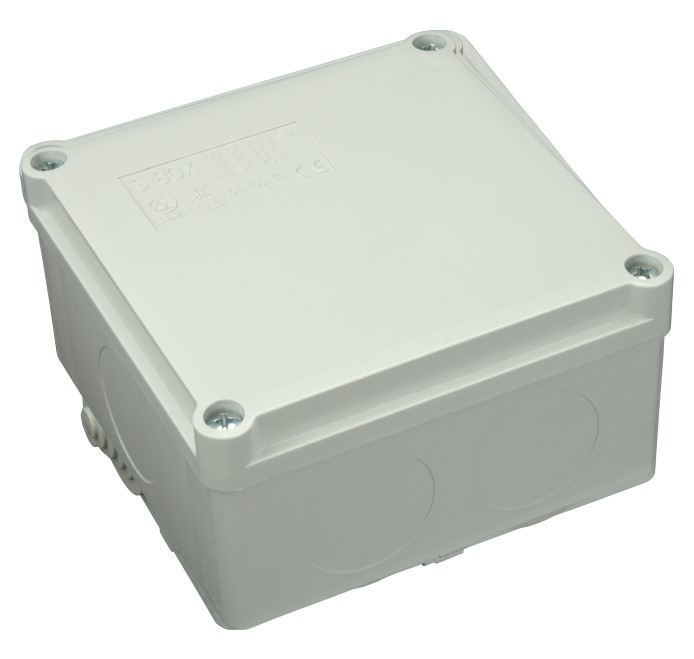 SEZ B  Krabice S-BOX 100×50×100 / hladké stěny / IP66 / šedá