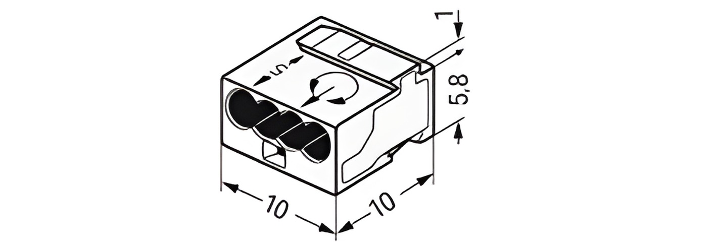 WAGO 243-144 Spojovací krabicová svorka MICRO