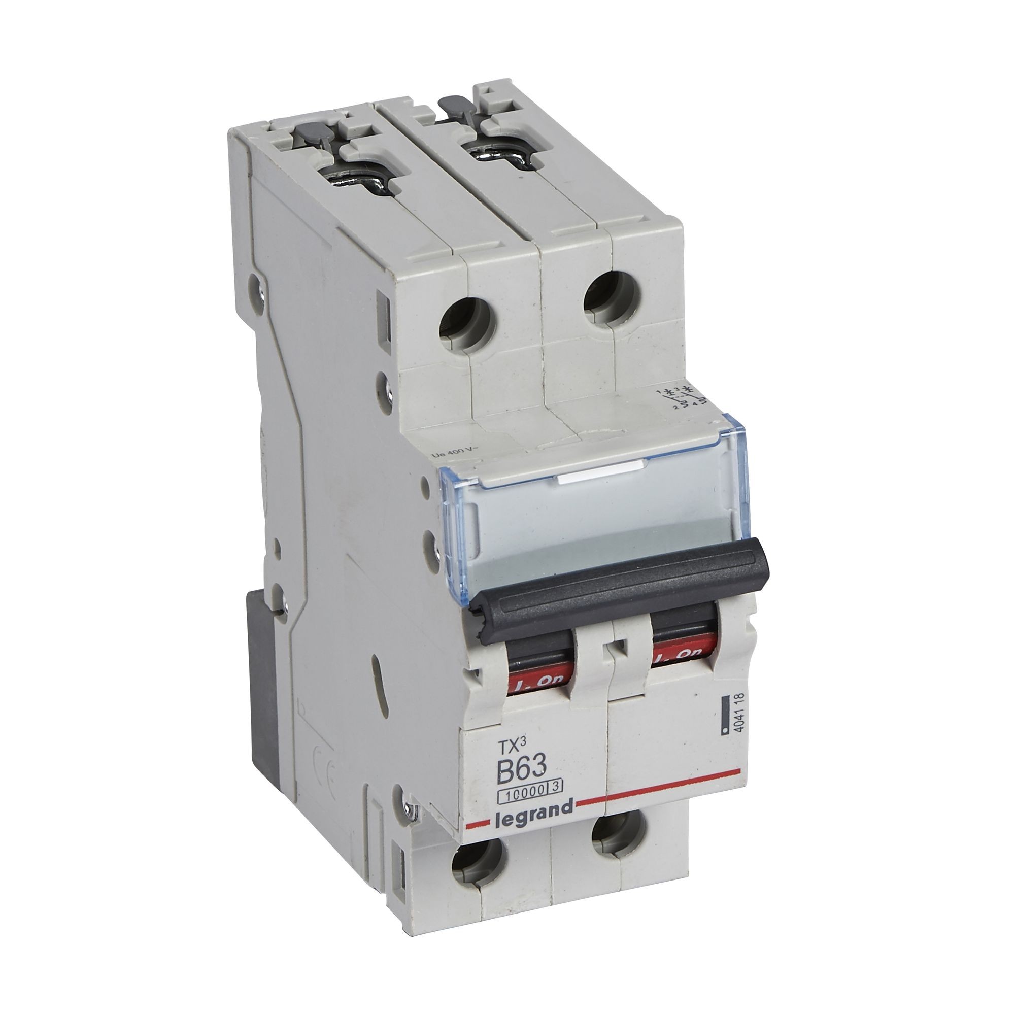 Jistič dvoupolový LEGRAND 404118 TX3 2P B63 10000A