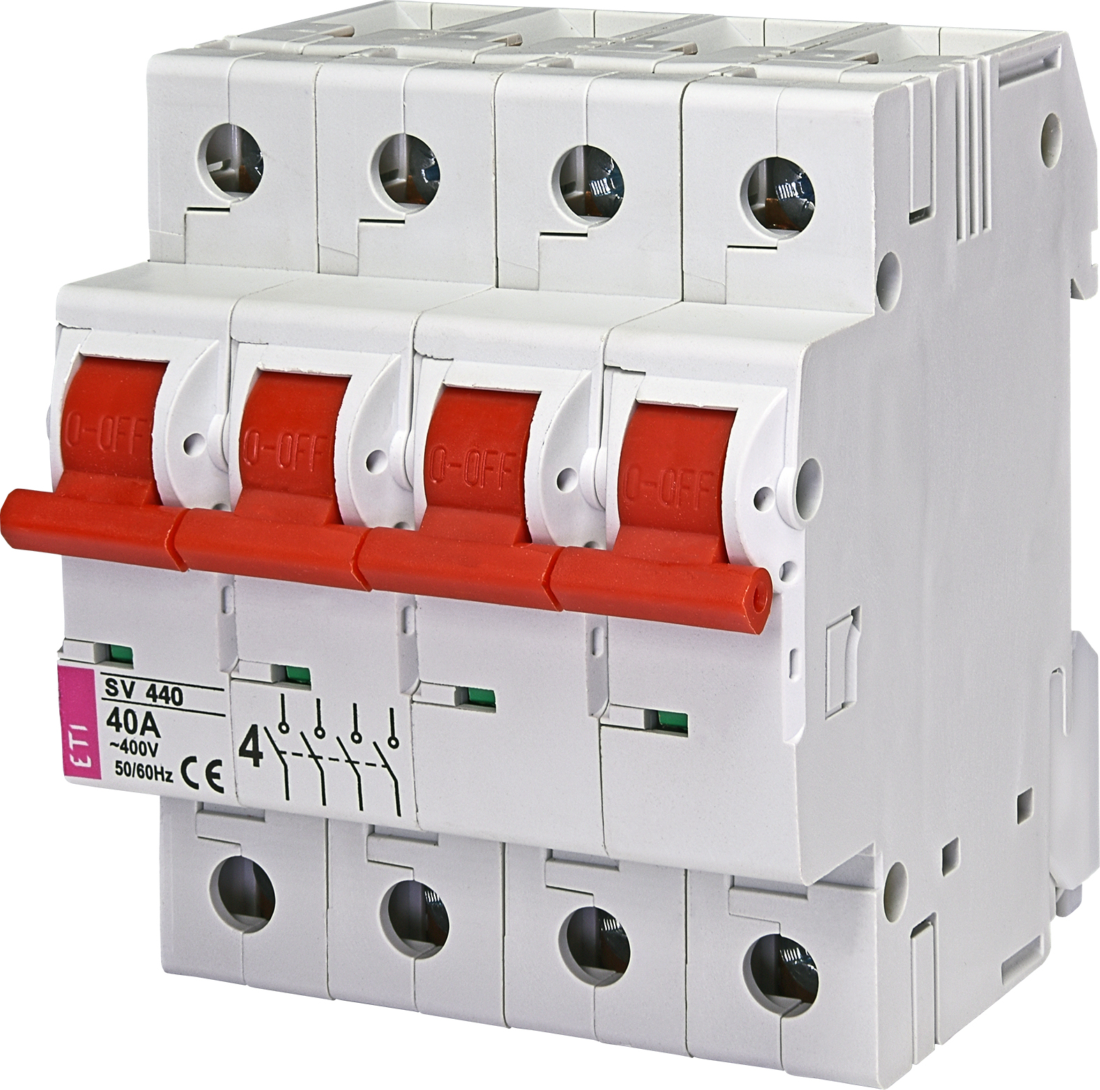 ETI 002423423 vestavěný spínač, SV 440 4p 40A