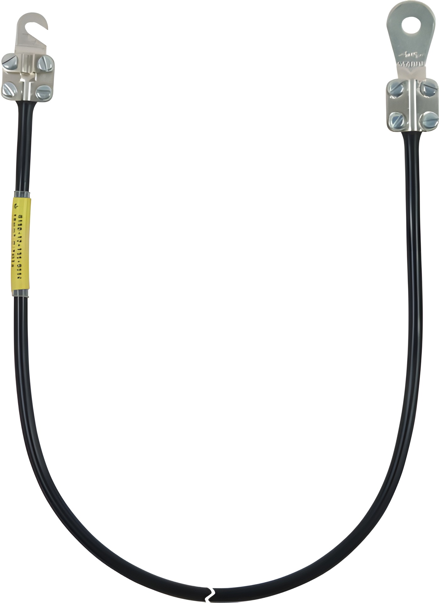 DEHN 416505 Uzemňovací vodič 16mm2/L 0,5m černý s kabelovými oky (C)M8 u.(A)M5/M6 DEHN DEHN