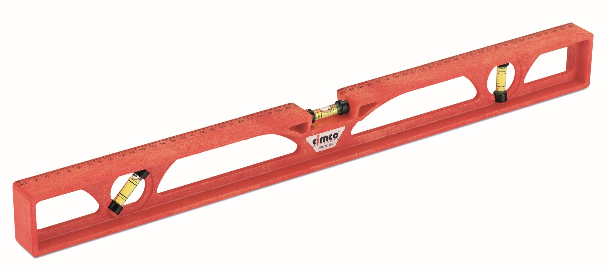 CIMCO 211536 Umělohmotná vodováha 600 x 32 x 58 mm