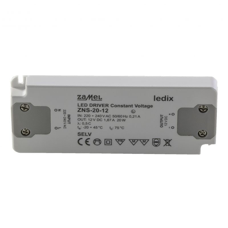 Zdroj napájecí ZAMEL LEDIX LED 12Vss 20W