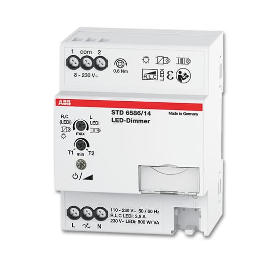 Stmívač pro regulovatelné LED žárovky ABB 2CKA006590A0193, řadový ; STD 6586/14