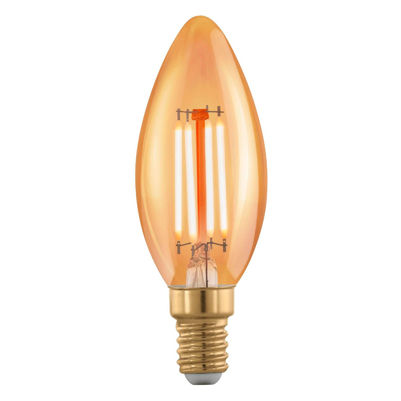 Eglo LED žárovka E14 C35, 4 W, 300 lm, 1700 K, jantarová