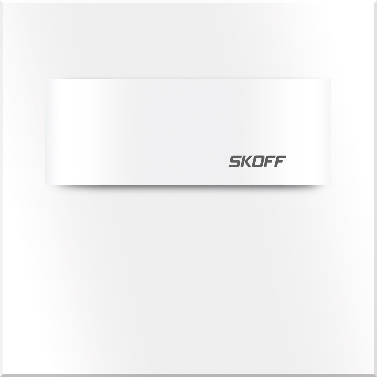Orientační LED svítidlo SKOFF Tango Short modrá 0,8W 10 V DC IP20 bílá