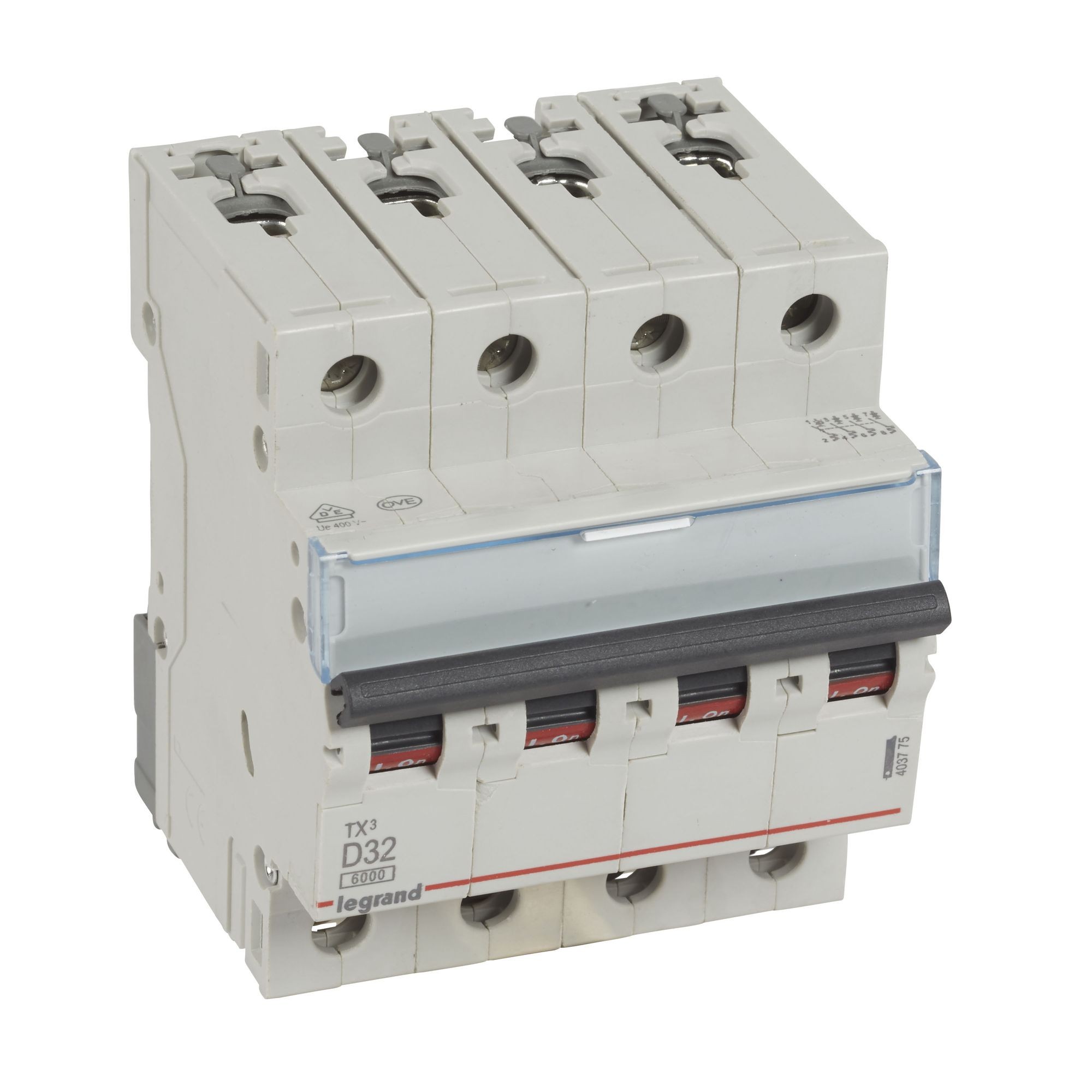 Jistič čtyřpolový LEGRAND 403775 TX3 4P D32 6000A