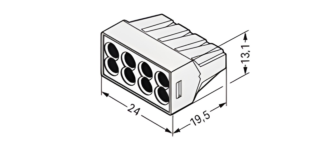 WAGO 773-498 Spojovací krabicová svorka
