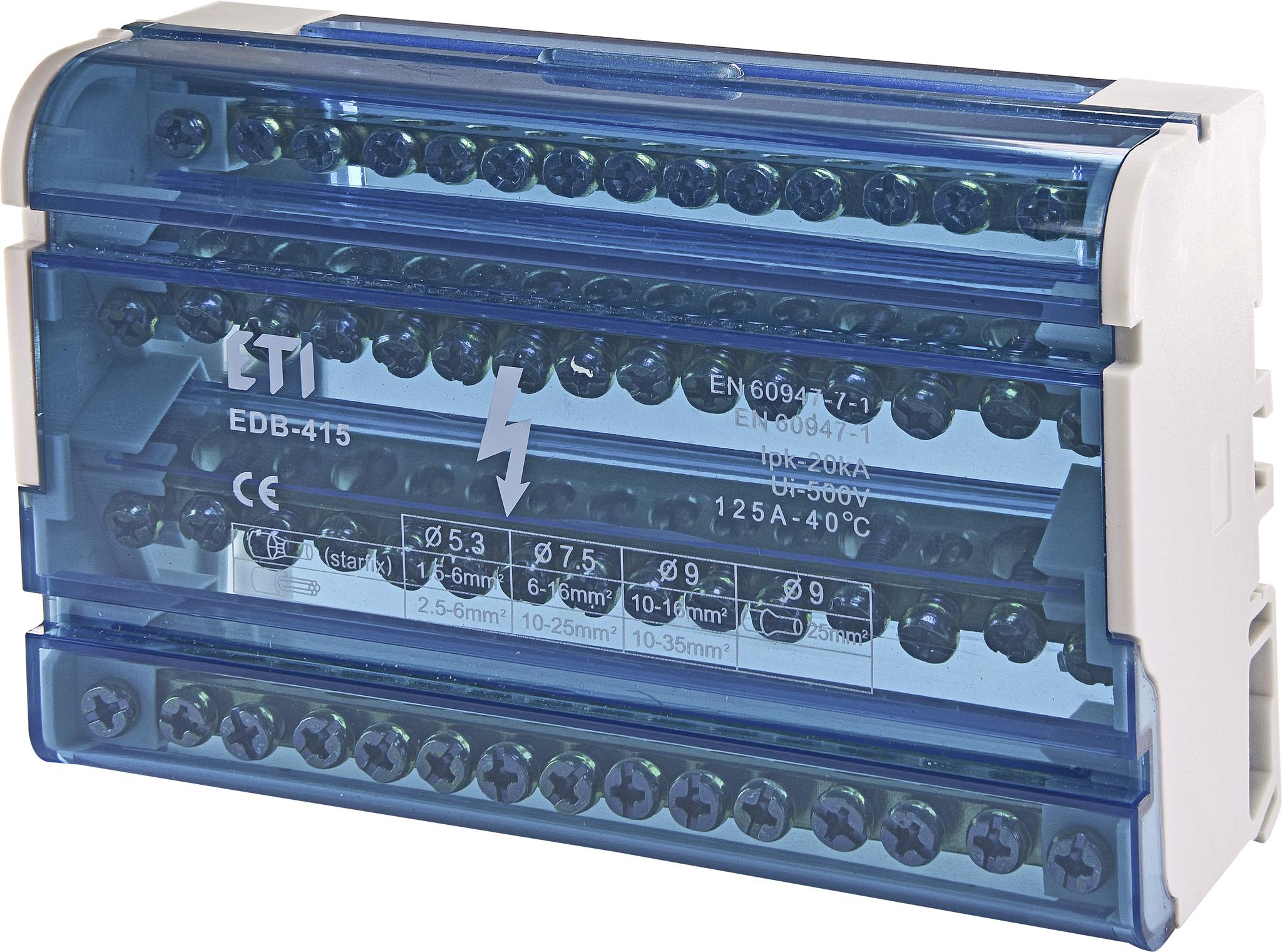 ETI 001102305 distribuční blok, EDB-415