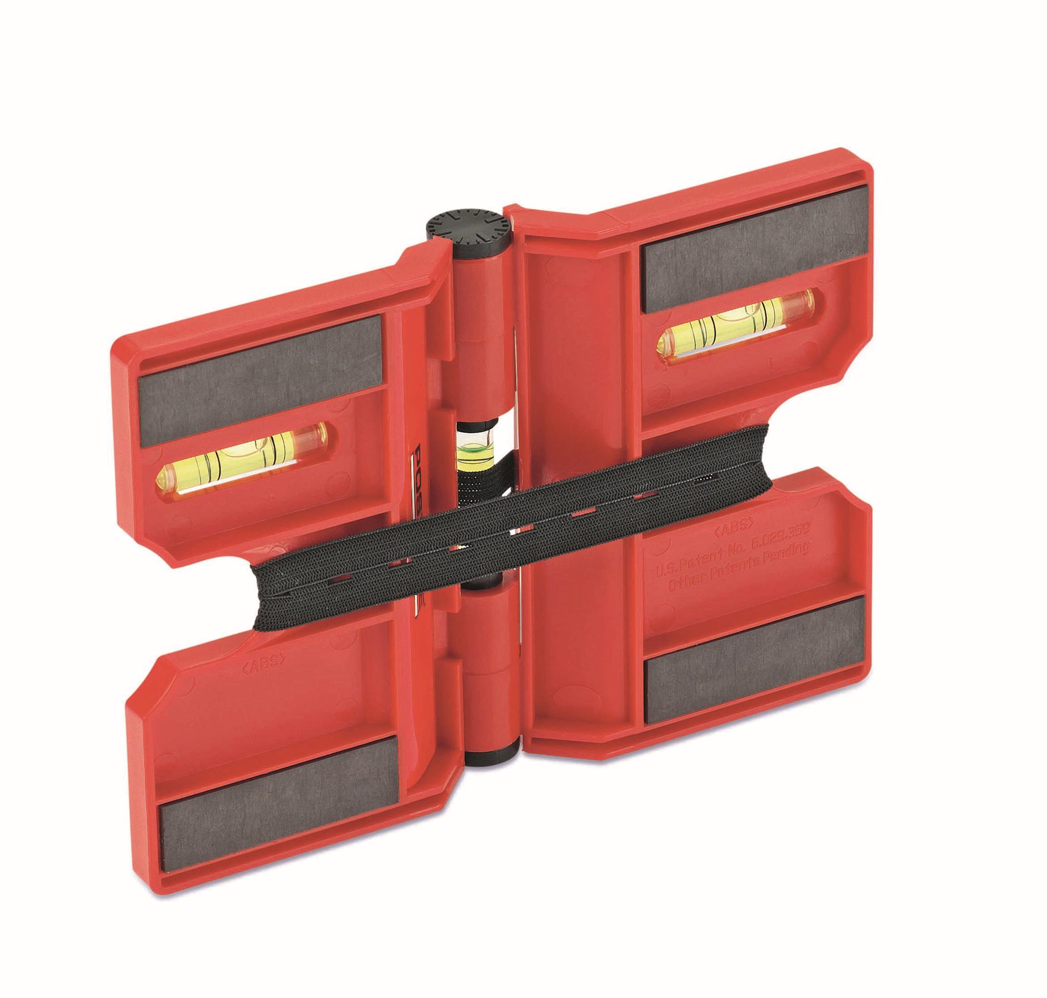 CIMCO 211554 Umělohmotná 3D vodováha 190 x 132 x 32 mm