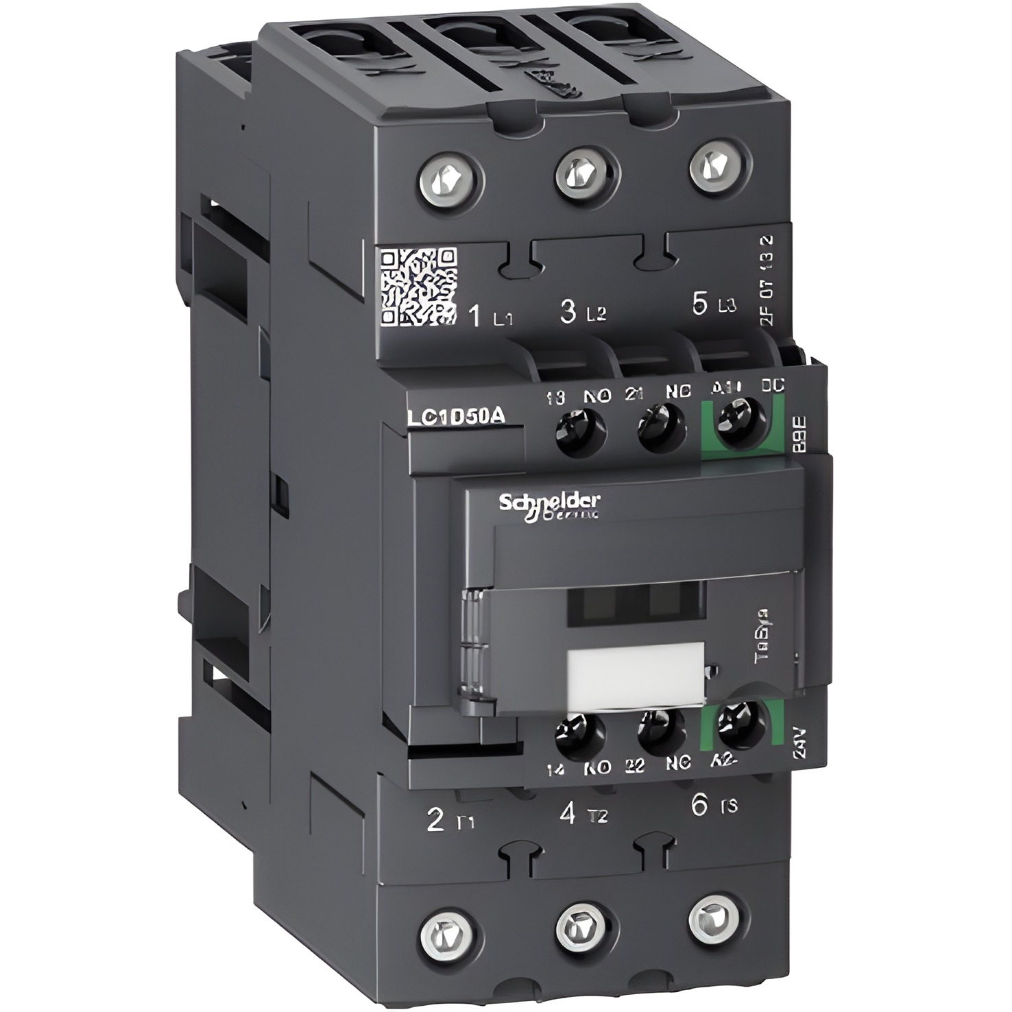 SCHN LC1D50ABBE TeSys D Green 3P AC-3 50A 24V DC