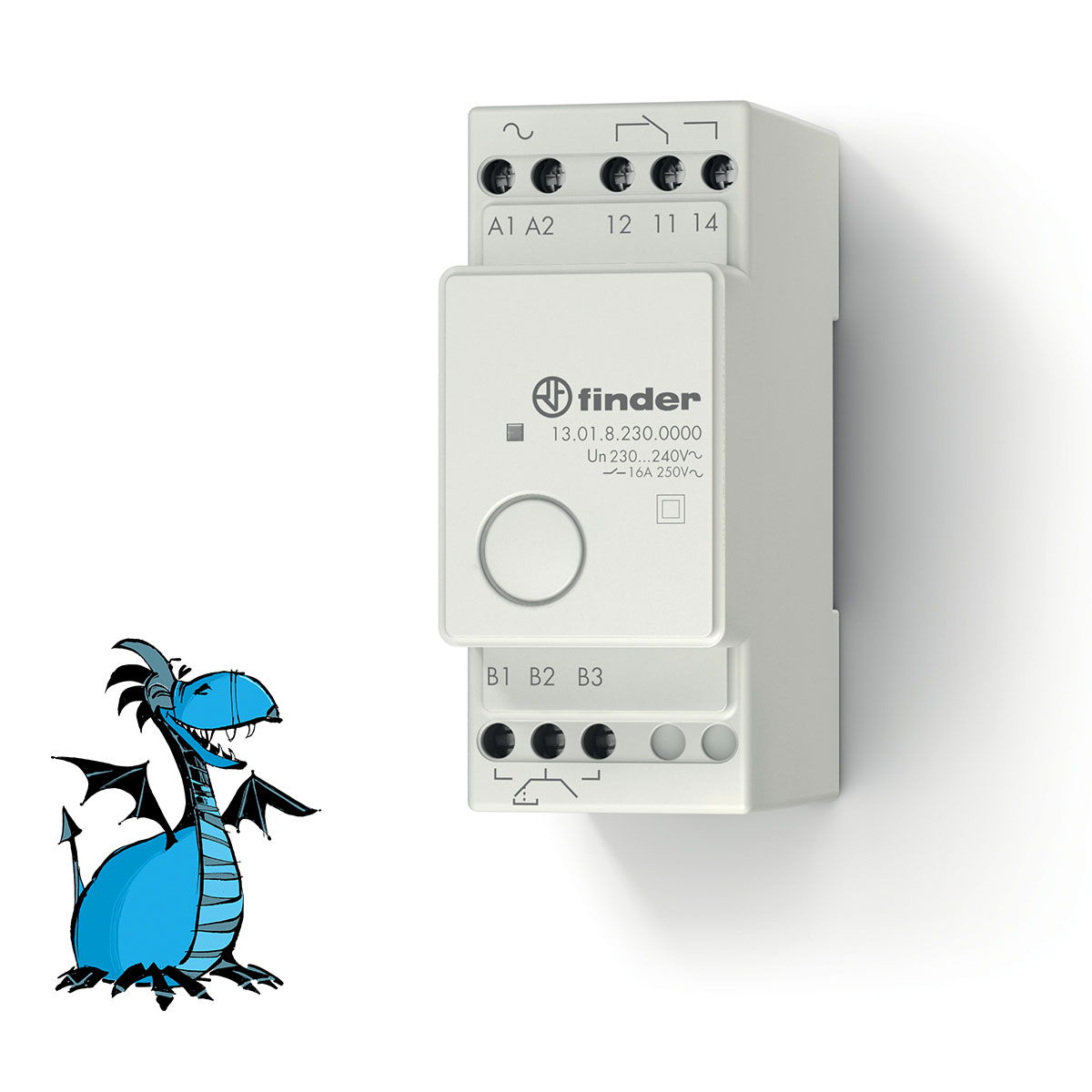 FINDER 13.01.8.230.0000 Spínač el. imp. ovl., 1Z/16A, 230V AC