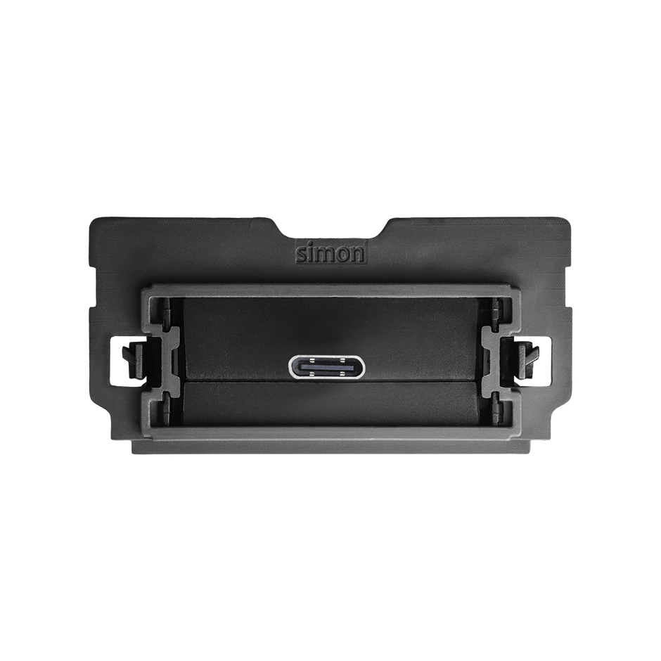 SIMON 100 10000382-039 USB nabíječka 1/2 typ C (přístroj), 2,1 A/5V DC, 230 V~, šroubové svorky,