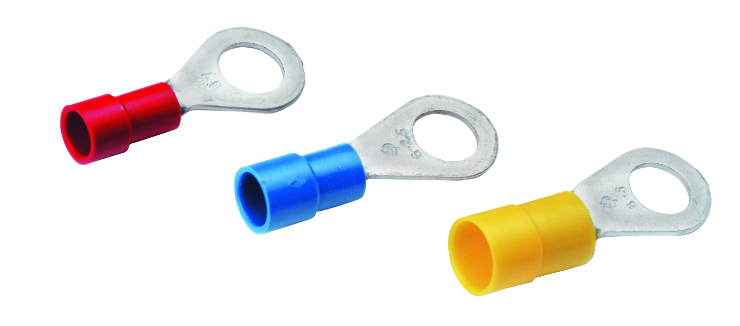 CIMCO 180028 Izolované oko Cu 0,5-1/6 mm, červené (100 ks)
