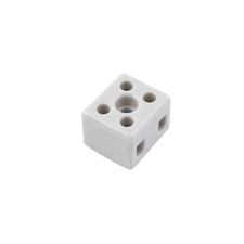 EL 1002550 Svorkovnice keramická AK 2/6 BI (2-402-2), 2pól., 2x6mm2, 24A, T350, porcelánová (bílá)