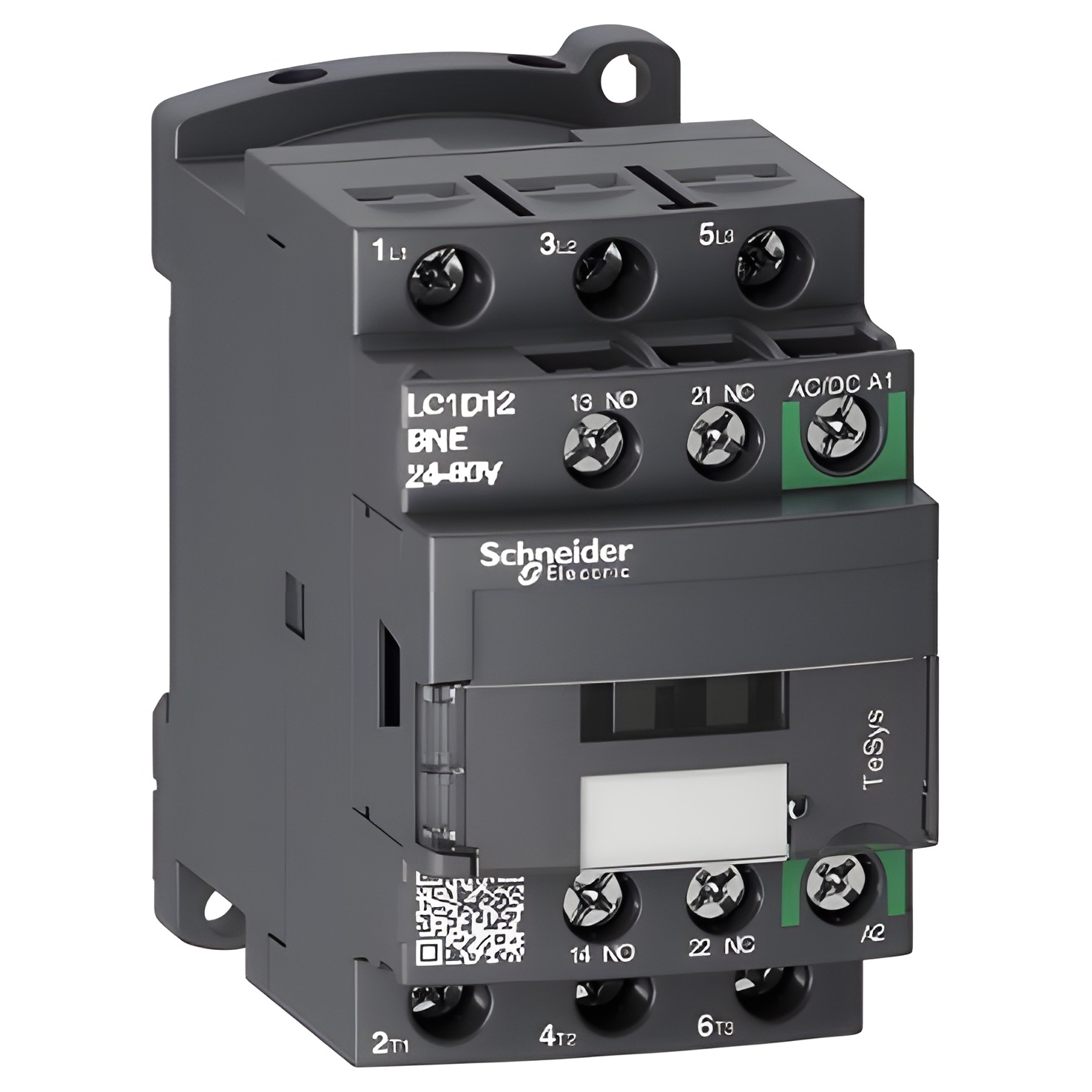 SCHN LC1D12BNE TeSys D Green 3P 12A 24 - 60V AC/DC