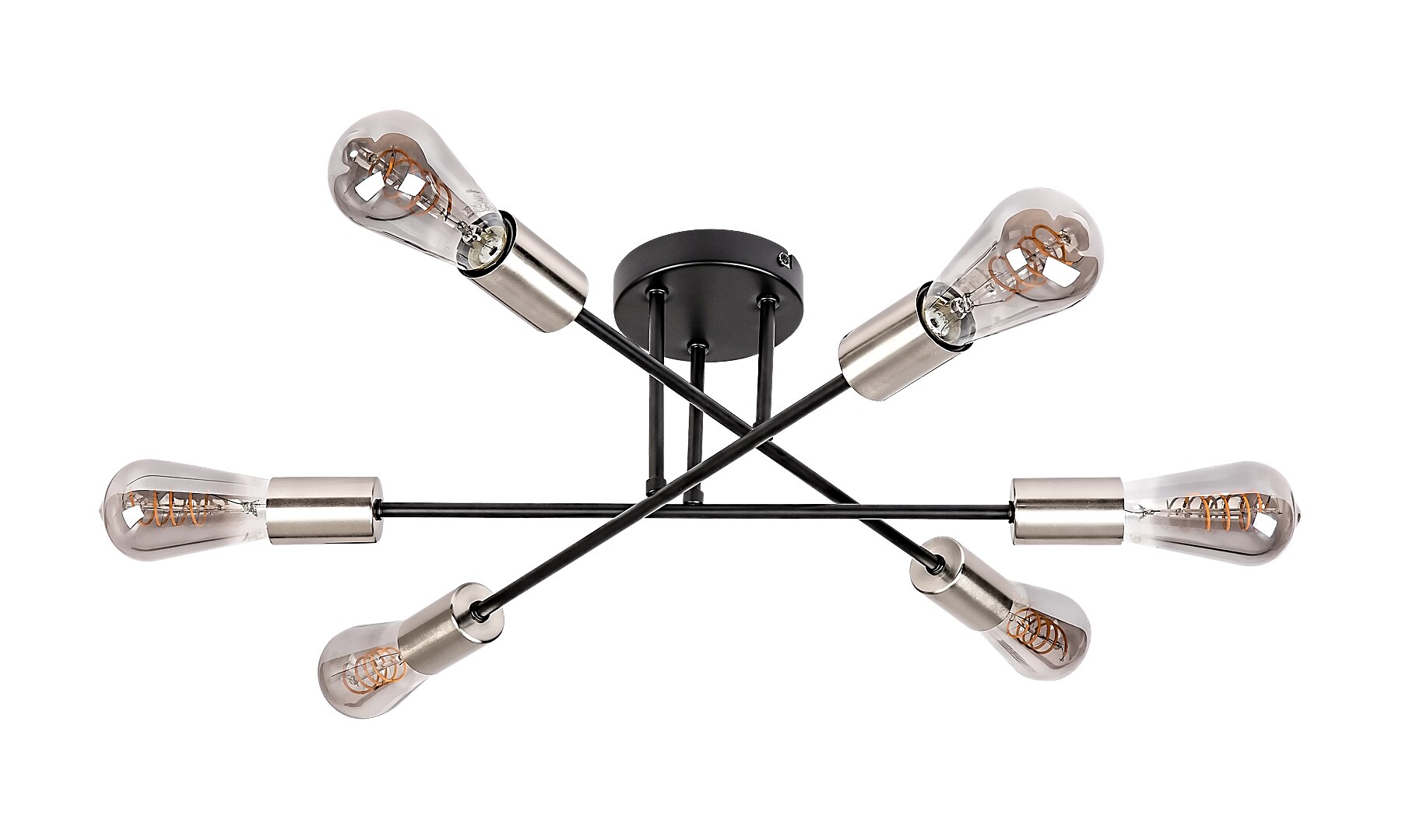 Stropní svítidlo Branwen matná černá E27 6×25W RABALUX 71026