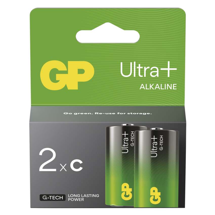 Baterie alkalická GP ULTRA B03312 PLUS C (LR14) 2PP