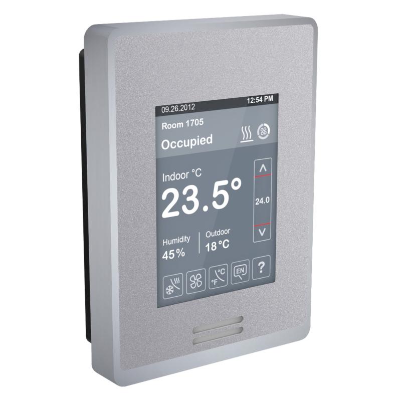 SCHN SER8350A0B00 Fancoilový regulátor s dotyk. LCD a čidlem vlhkosti, BACnet