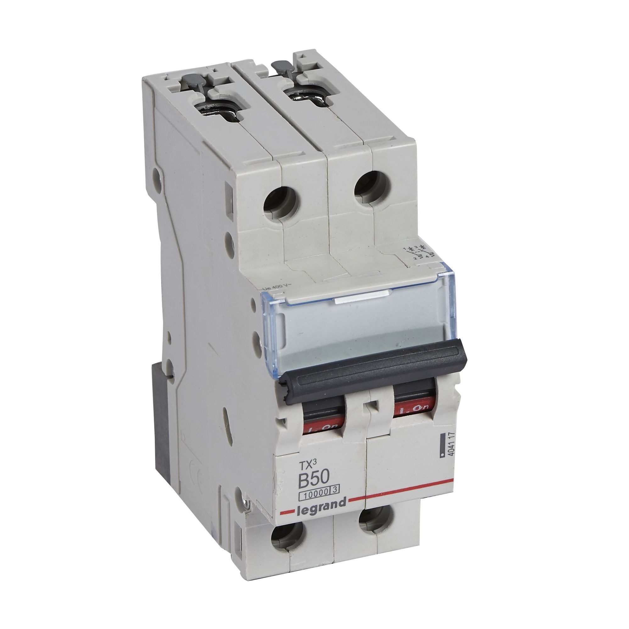 Jistič dvoupolový LEGRAND 404117 TX3 2P B50 10000A