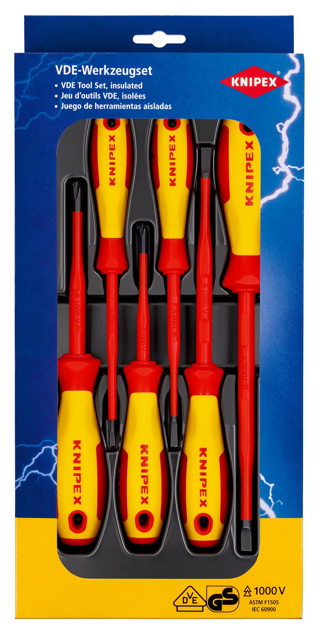 KNIPEX 00 20 12 V02 Sada šroubováků S/PH, provedení VDE
