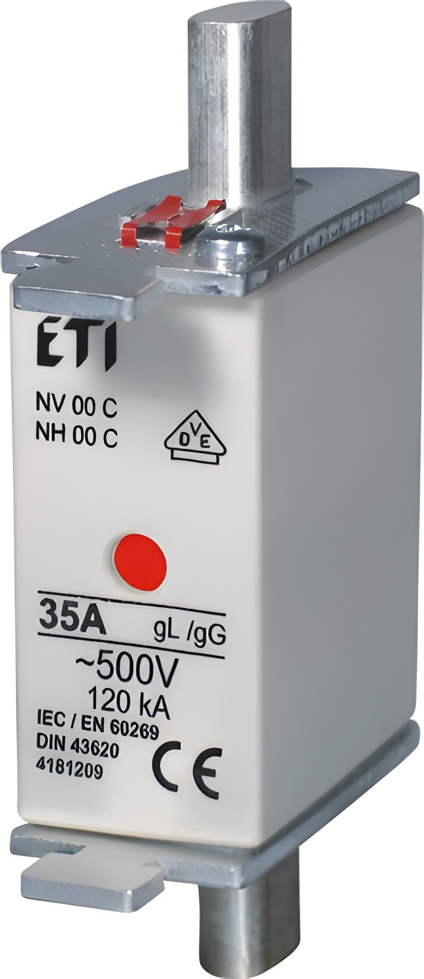 ETI 004191105 pojistka, NH000/I gG 16A/400V