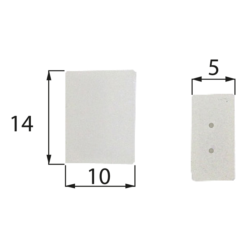 Koncovka plastová MC LED pro LED pásky IP68, 10 mm široký PCB, s otvory
