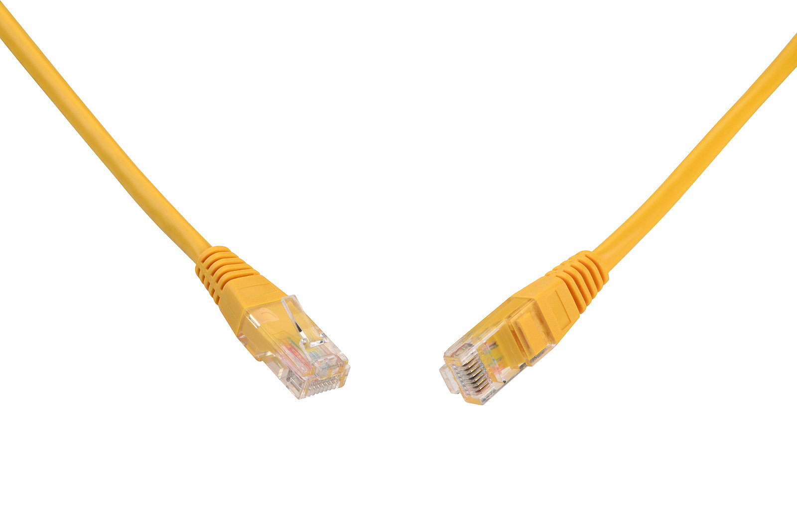 Patch kabel SOLARIX C5E-155YE-0,5 mB, CAT5E, UTP, PVC, non-snag-proof, 0,5 m, modrá