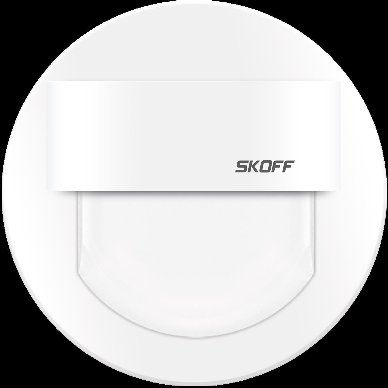 Orientační LED svítidlo SKOFF Rueda modrá 0,8W 10 V DC IP20 bílá
