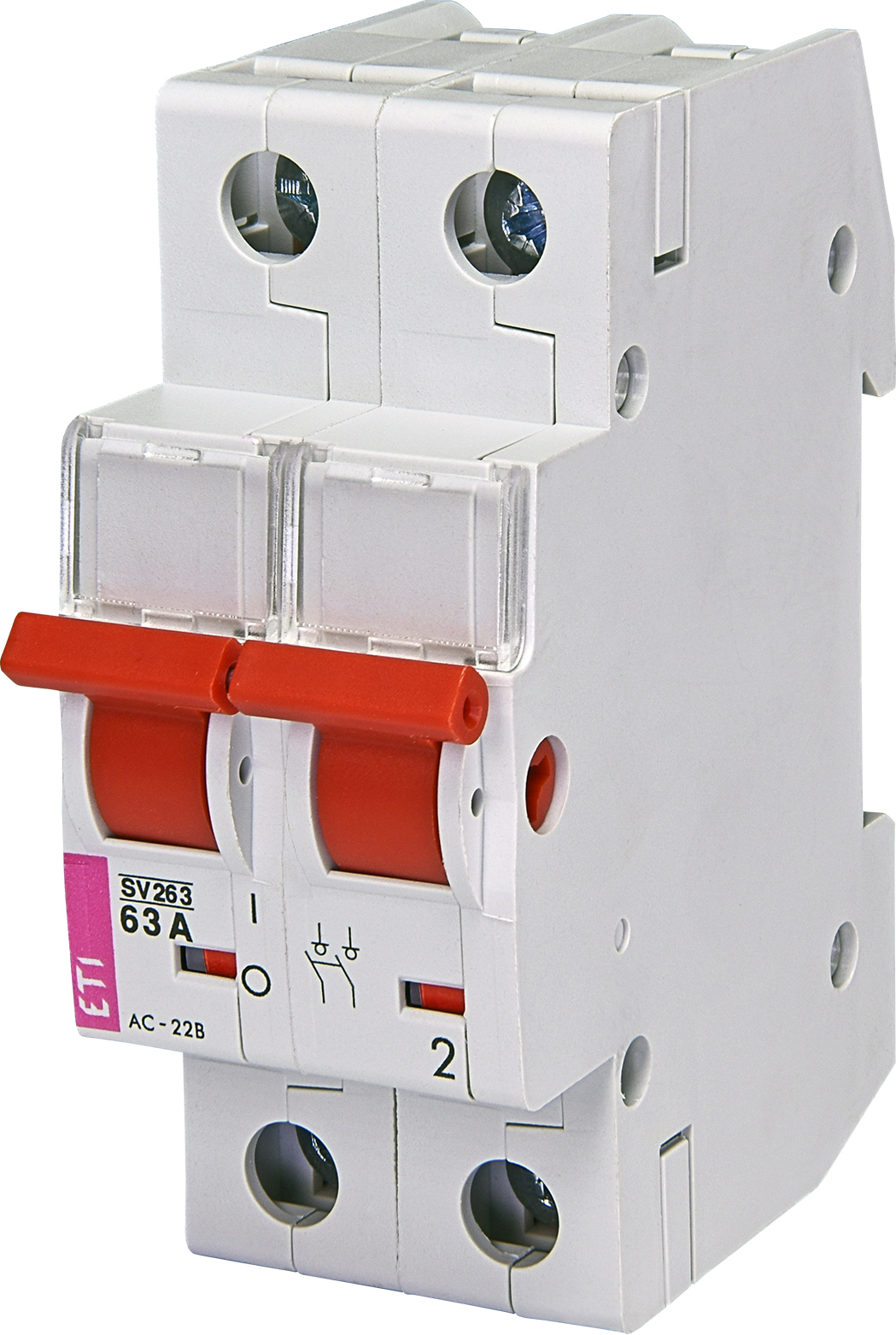 ETI 002423214 vestavěný spínač, SV 263 2p 63A