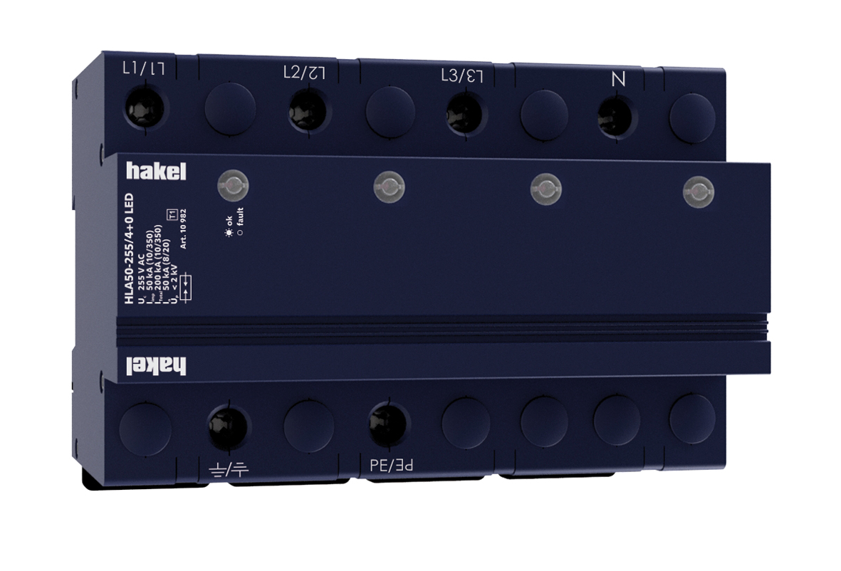 HAKEL 10982 HLA50-255/4+0 LED SPD typ 1