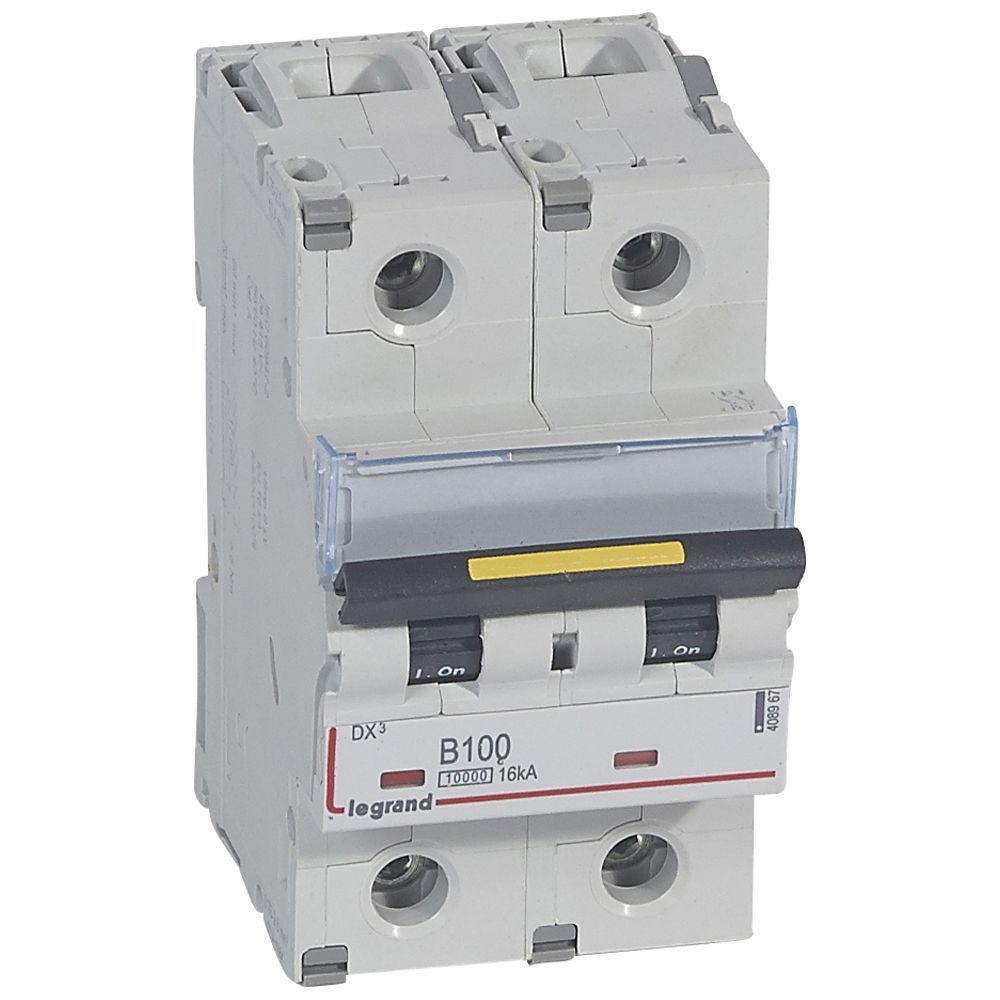 Jistič dvoupolový LEGRAND 408967 DX3 2P B100 10000A/16KA