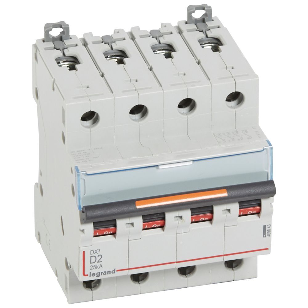 Jistič čtyřpolový LEGRAND 409843 DX3 4P D2 25KA