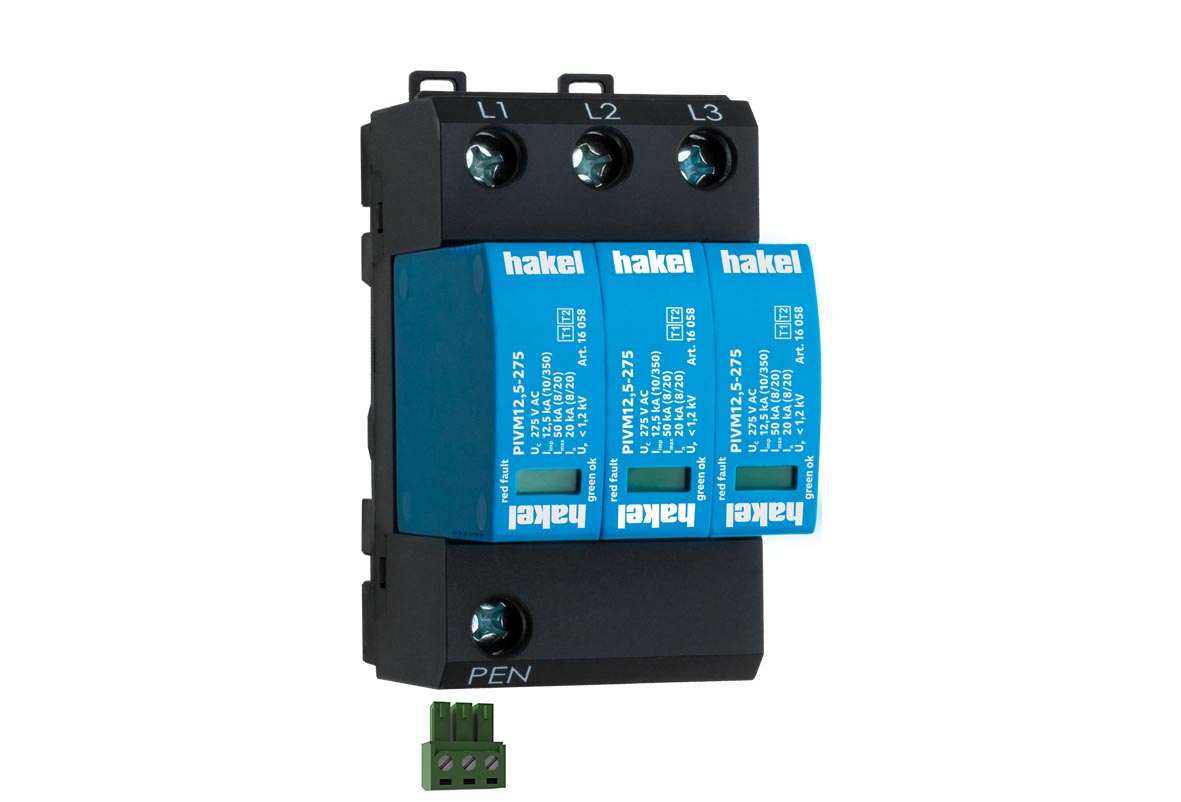 HAKEL 16053 PIVM12,5-275 DS/3+0 Vseries SPD typ 1+2