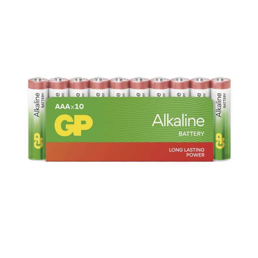 Baterie alkalická GP B0410G ALKALINE AAA (LR03) 10SH