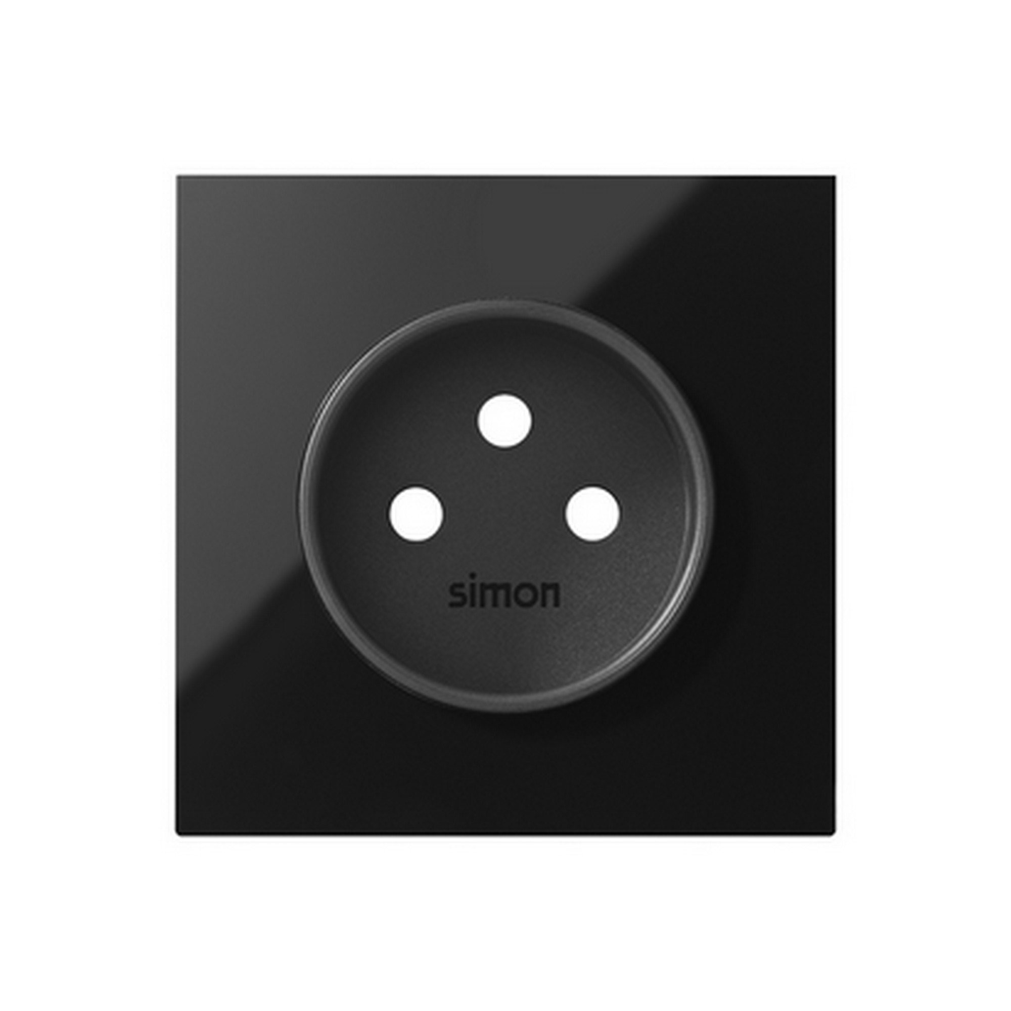 Kryt zásuvky SIMON 100 10000068-138, 1násobné, černá