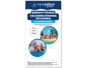 AQUAPALACE Vstupenka voda - rodinná