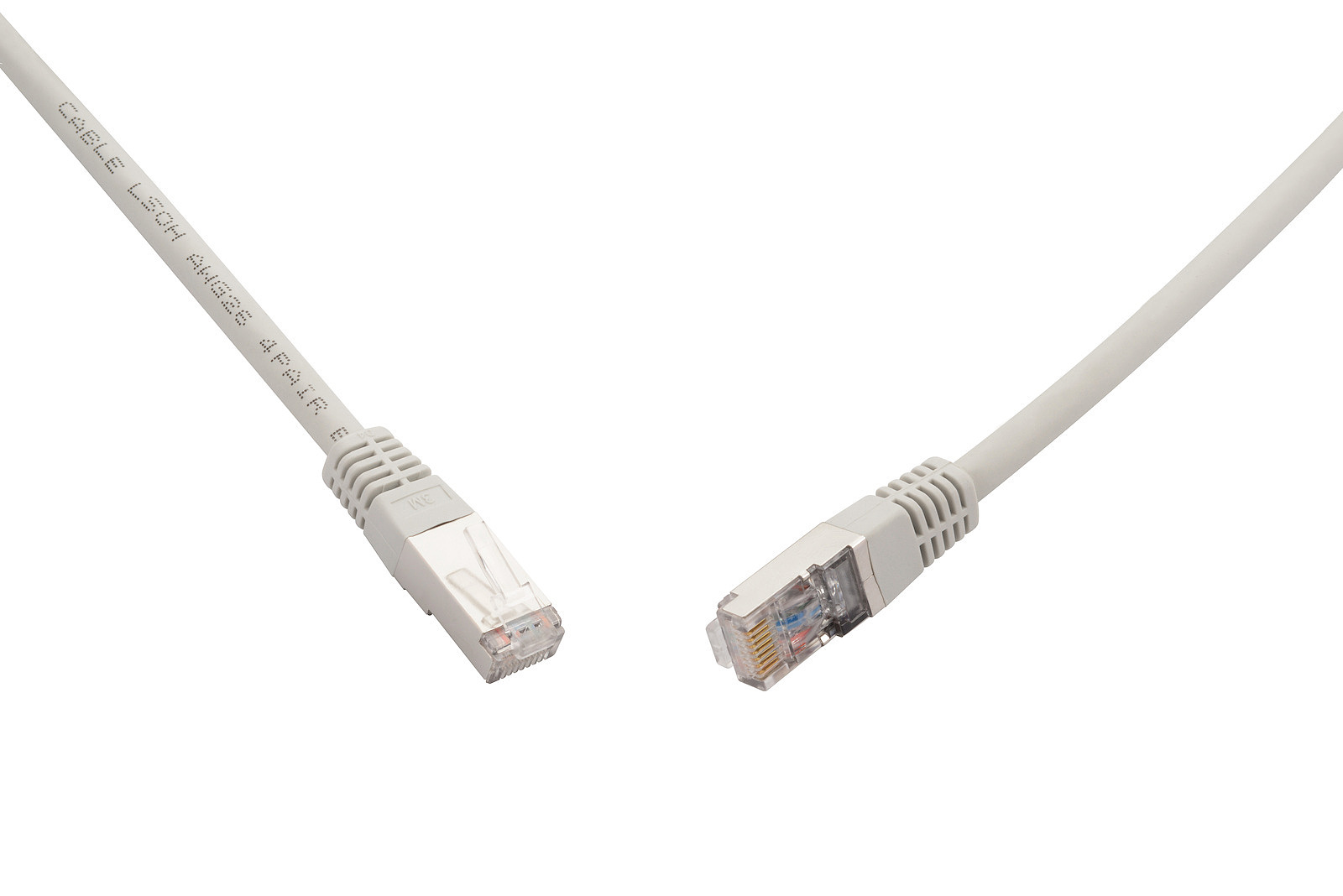 Patch kabel SOLARIX C6A-315GY-2 mB, CAT6A, SFTP, LSOH, 10G, non-snag-proof, 2 m, šedá