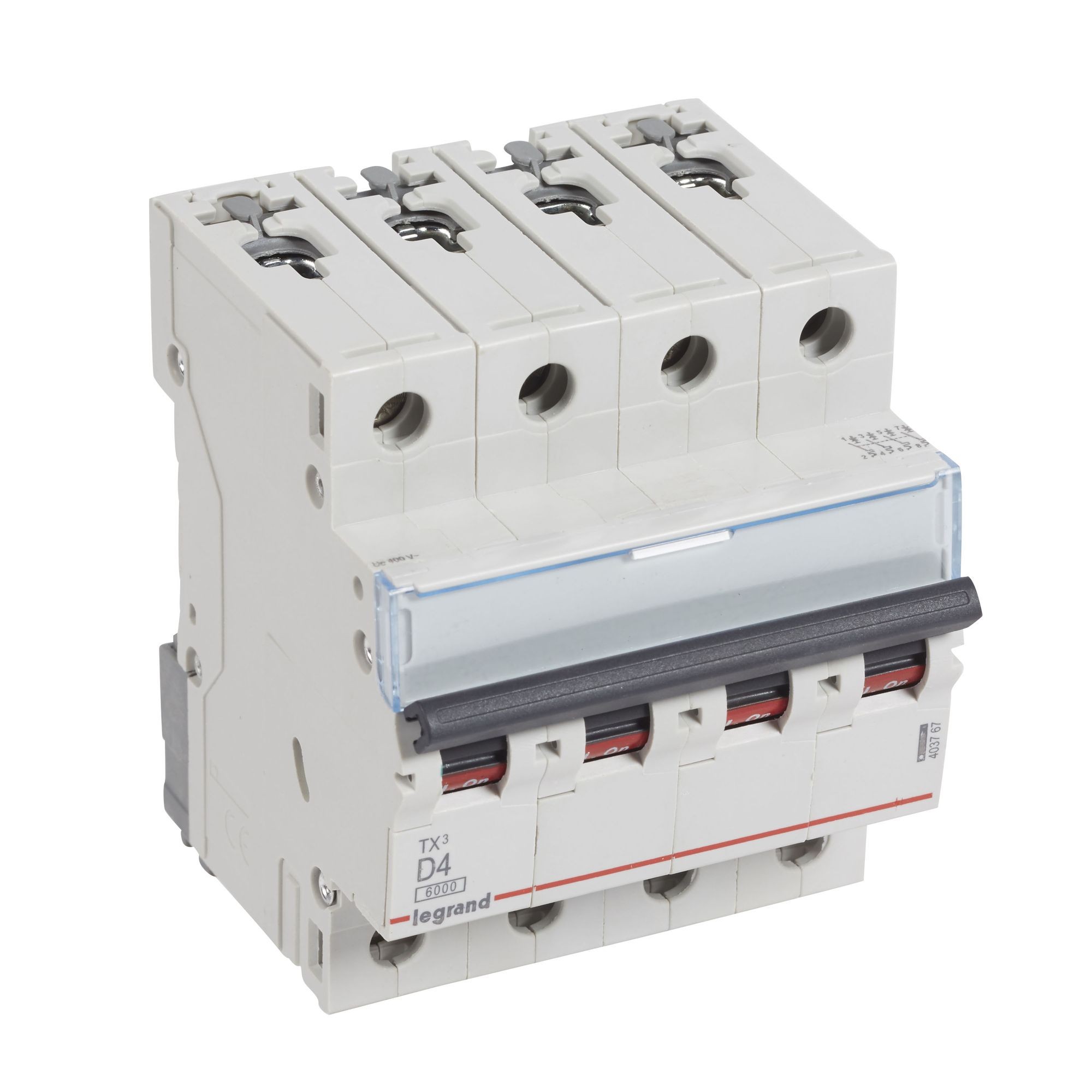 Jistič čtyřpolový LEGRAND 403767 TX3 4P D4 6000A
