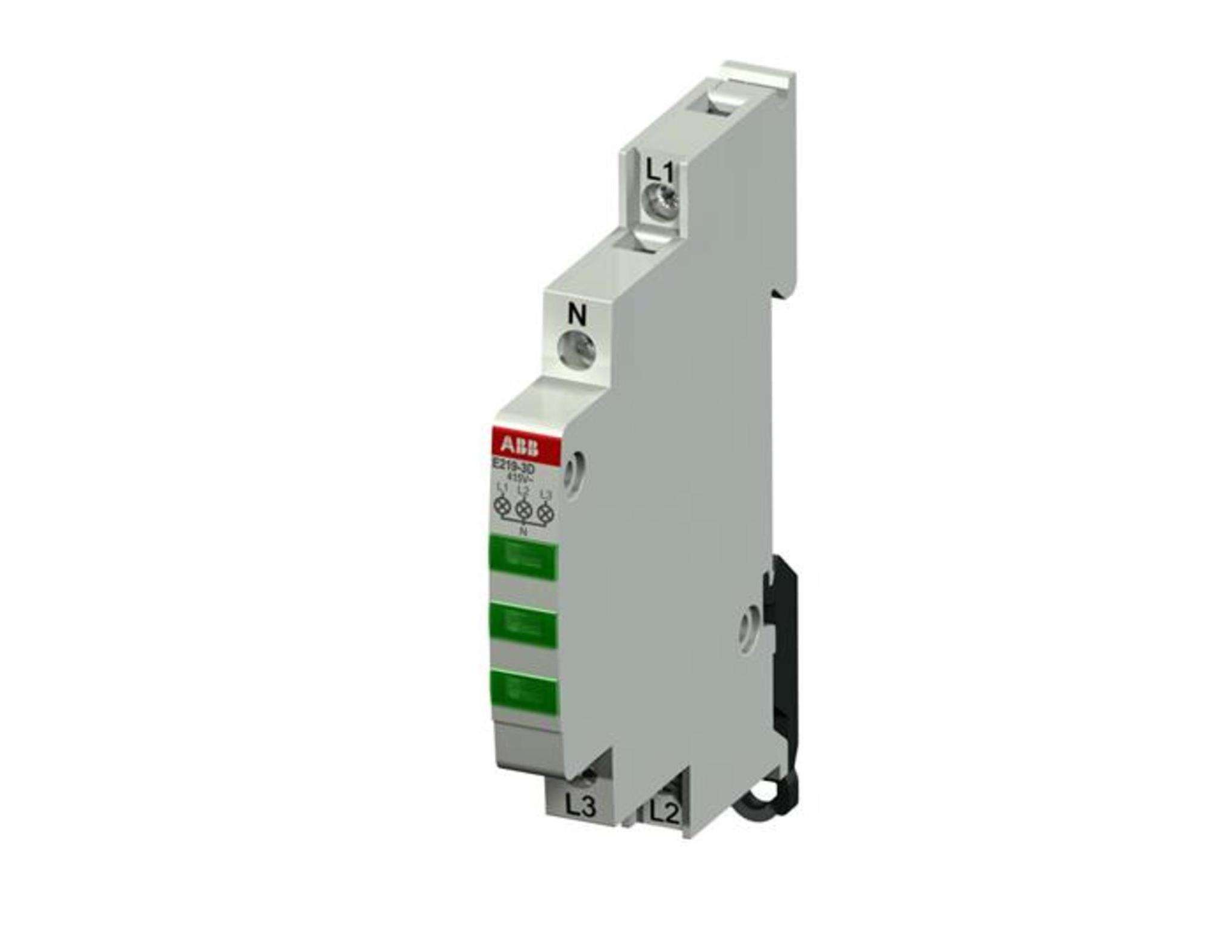 ABB 2CCA703901R0001 E219-3D, Signálka 415-230V~ ,3xzelená